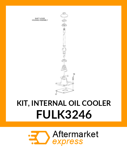 KIT, INTERNAL OIL COOLER FULK3246