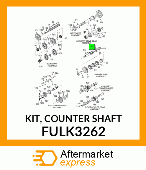 KIT, COUNTER SHAFT FULK3262