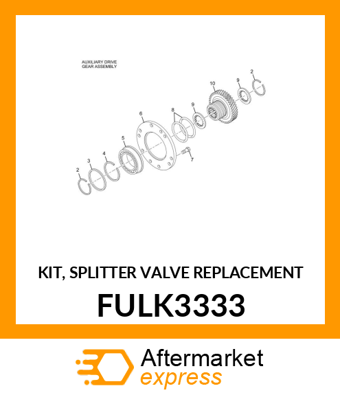 KIT, SPLITTER VALVE REPLACEMENT FULK3333