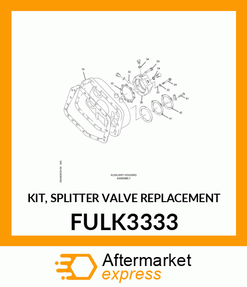 KIT, SPLITTER VALVE REPLACEMENT FULK3333