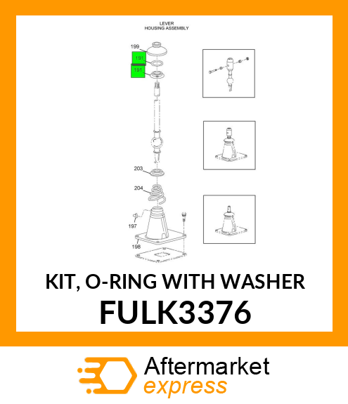 KIT, O-RING WITH WASHER FULK3376