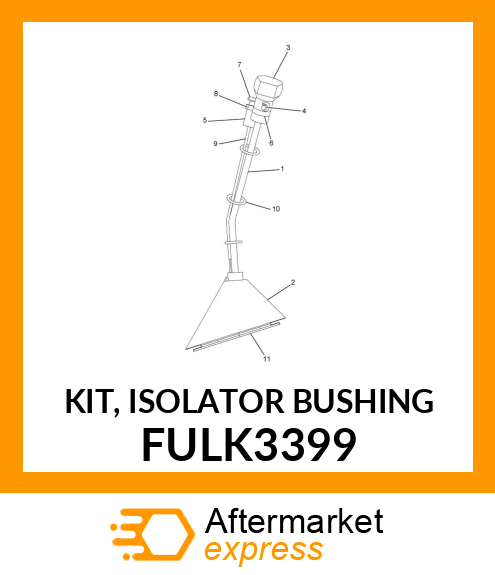 KIT, ISOLATOR BUSHING FULK3399