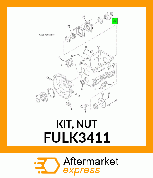 KIT, NUT FULK3411