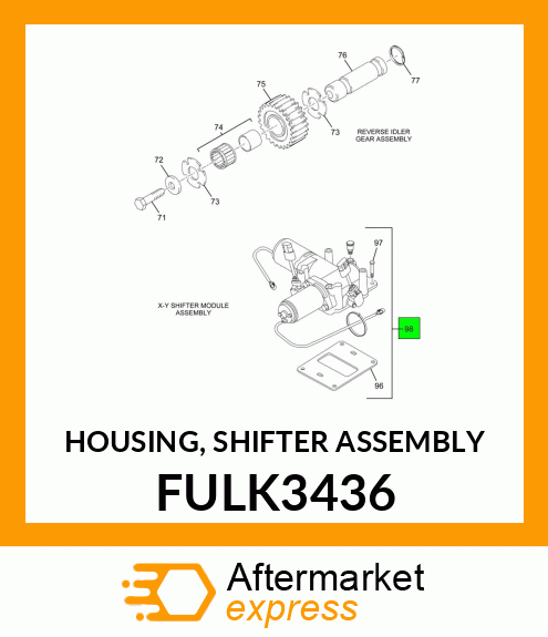 HOUSING, SHIFTER ASSEMBLY FULK3436