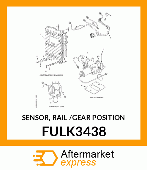 SENSOR, RAIL /GEAR POSITION FULK3438