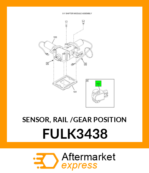 SENSOR, RAIL /GEAR POSITION FULK3438