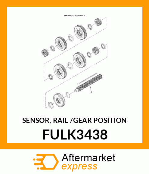 SENSOR, RAIL /GEAR POSITION FULK3438