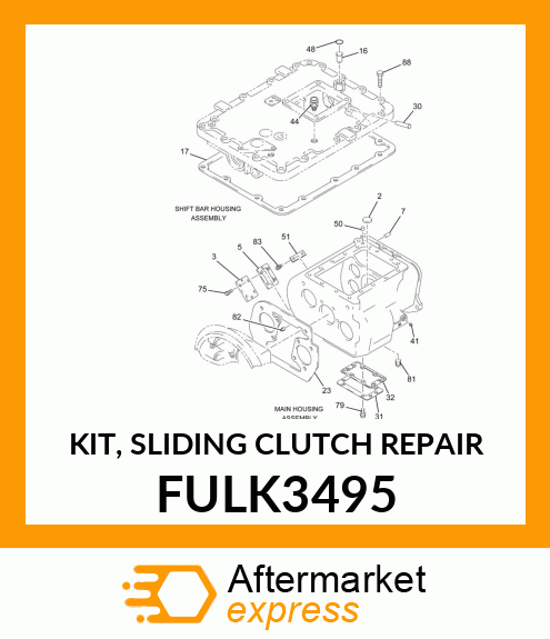 KIT, SLIDING CLUTCH REPAIR FULK3495