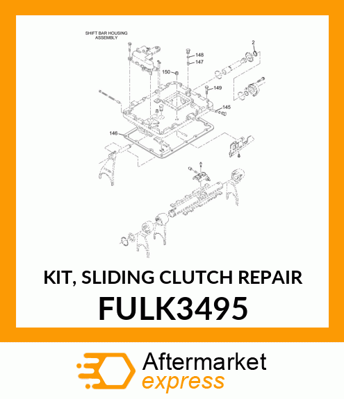 KIT, SLIDING CLUTCH REPAIR FULK3495