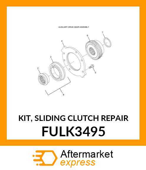 KIT, SLIDING CLUTCH REPAIR FULK3495