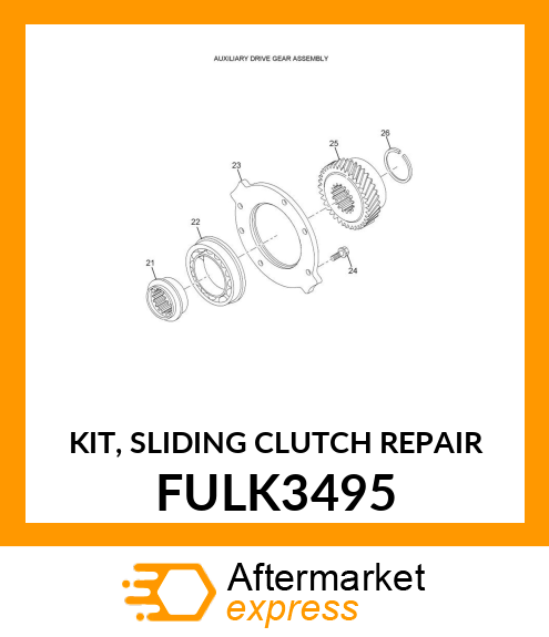 KIT, SLIDING CLUTCH REPAIR FULK3495