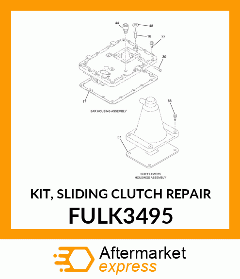 KIT, SLIDING CLUTCH REPAIR FULK3495