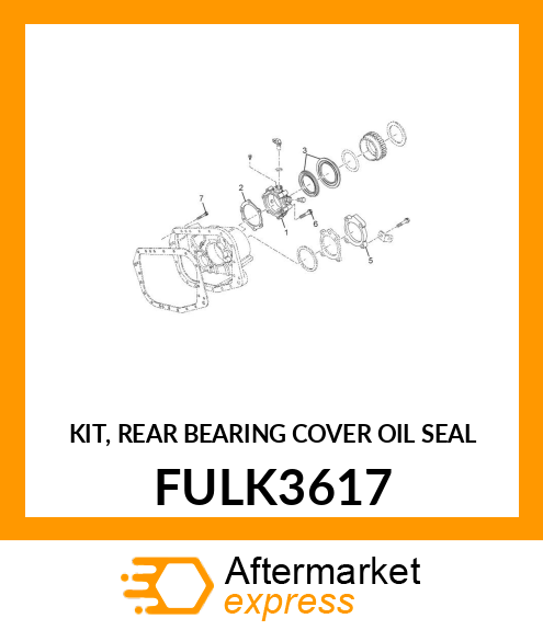 KIT, REAR BEARING COVER OIL SEAL FULK3617