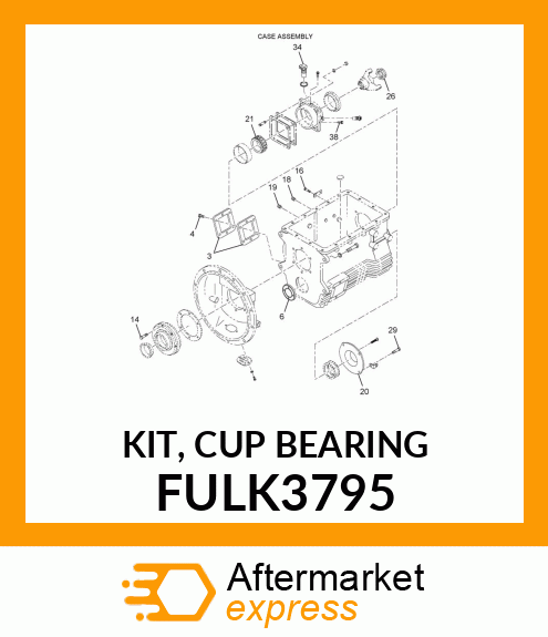 KIT, CUP BEARING FULK3795