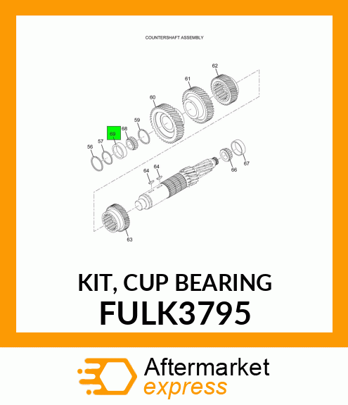 KIT, CUP BEARING FULK3795