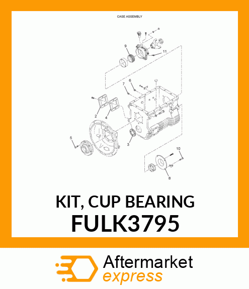 KIT, CUP BEARING FULK3795