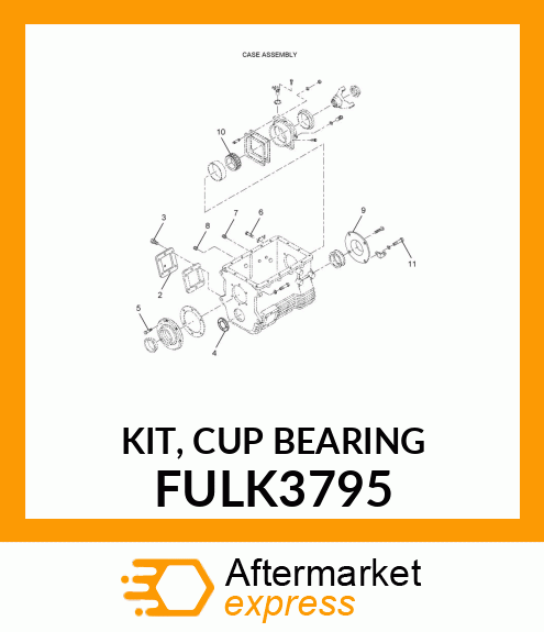 KIT, CUP BEARING FULK3795