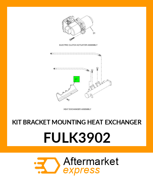 KIT BRACKET MOUNTING HEAT EXCHANGER FULK3902