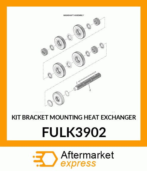 KIT BRACKET MOUNTING HEAT EXCHANGER FULK3902