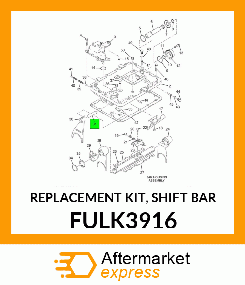 REPLACEMENT KIT, SHIFT BAR FULK3916