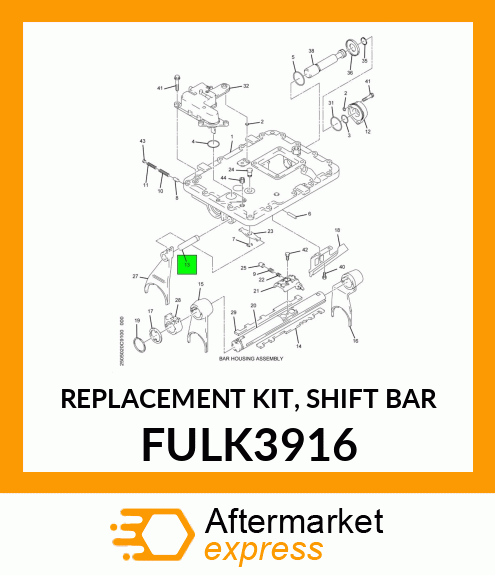 REPLACEMENT KIT, SHIFT BAR FULK3916