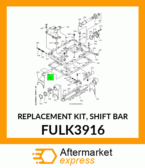 REPLACEMENT KIT, SHIFT BAR FULK3916