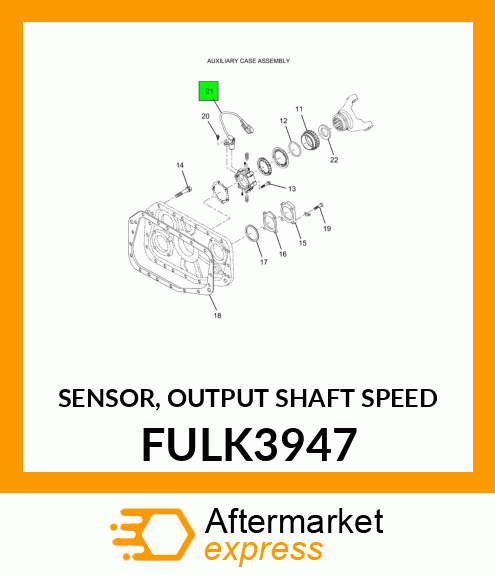 SENSOR, OUTPUT SHAFT SPEED FULK3947