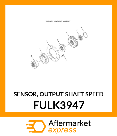 SENSOR, OUTPUT SHAFT SPEED FULK3947