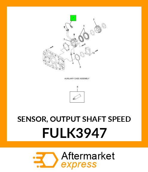 SENSOR, OUTPUT SHAFT SPEED FULK3947