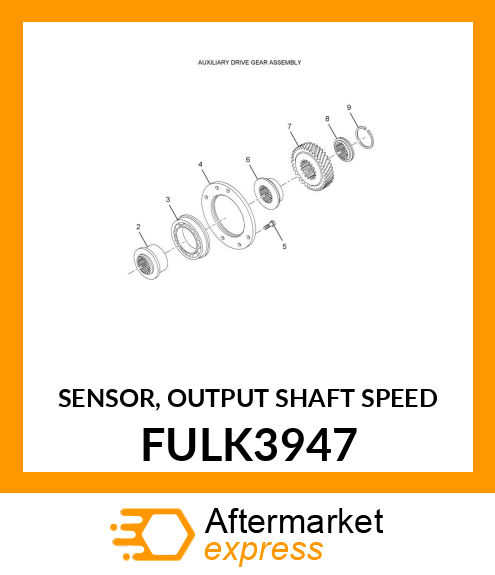 SENSOR, OUTPUT SHAFT SPEED FULK3947