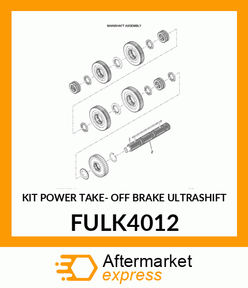 KIT POWER TAKE- OFF BRAKE ULTRASHIFT FULK4012