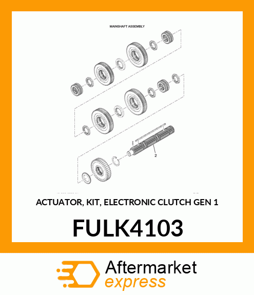 ACTUATOR, KIT, ELECTRONIC CLUTCH GEN 1 FULK4103