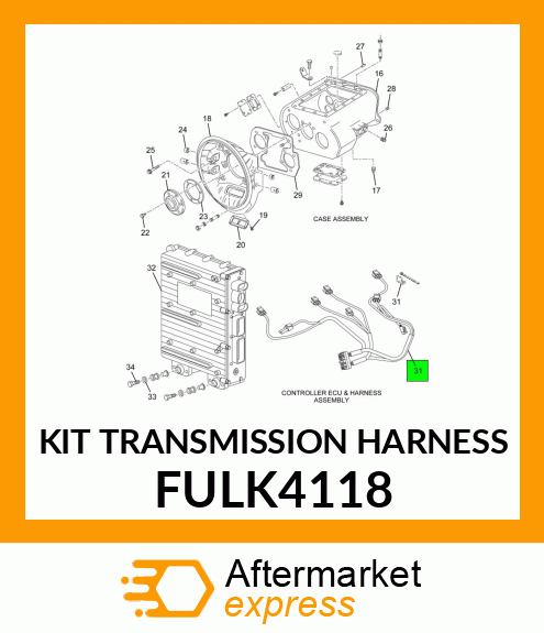 KIT TRANSMISSION HARNESS FULK4118