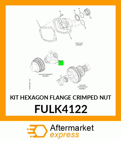 KIT HEXAGON FLANGE CRIMPED NUT FULK4122