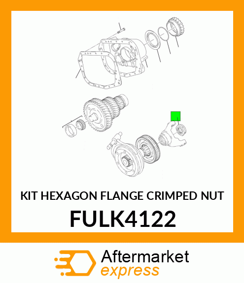 KIT HEXAGON FLANGE CRIMPED NUT FULK4122