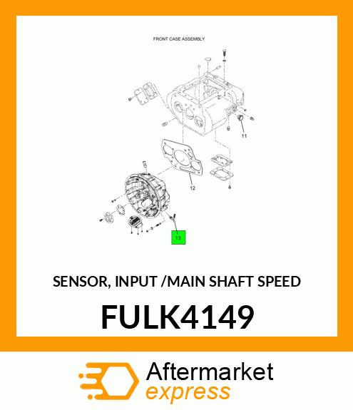 SENSOR, INPUT /MAIN SHAFT SPEED FULK4149