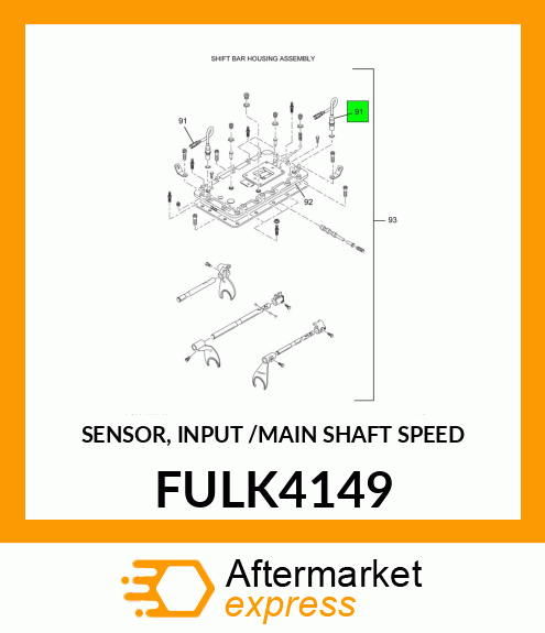 SENSOR, INPUT /MAIN SHAFT SPEED FULK4149