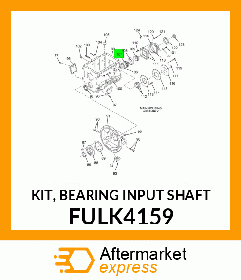 KIT, BEARING INPUT SHAFT FULK4159