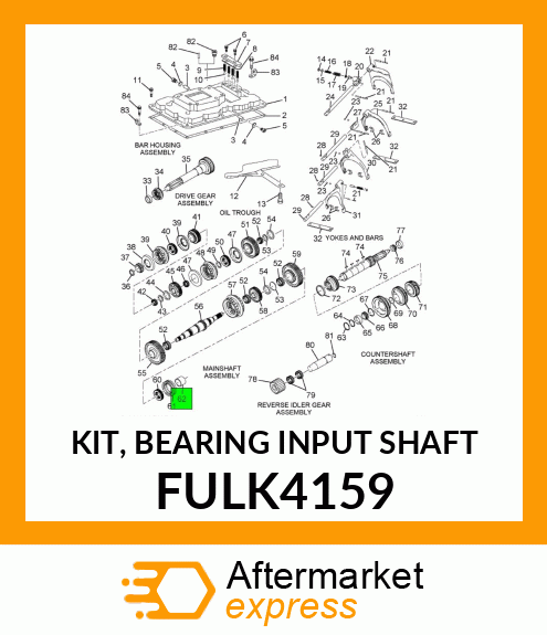 KIT, BEARING INPUT SHAFT FULK4159