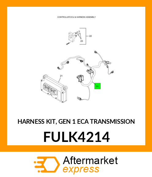 HARNESS KIT, GEN 1 ECA TRANSMISSION FULK4214
