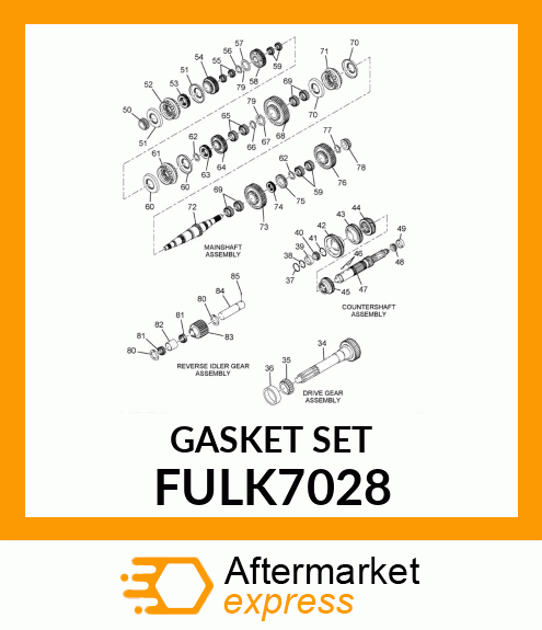 GASKET SET FULK7028