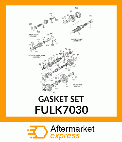 GASKET SET FULK7030