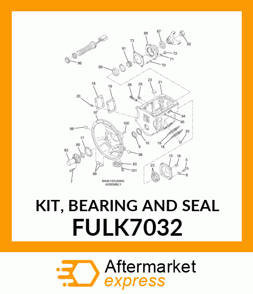 KIT, BEARING AND SEAL FULK7032