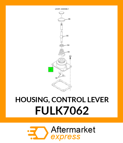 HOUSING, CONTROL LEVER FULK7062