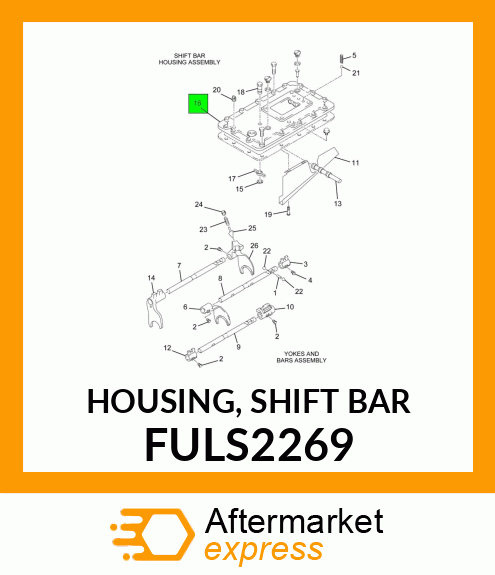 HOUSING, SHIFT BAR FULS2269