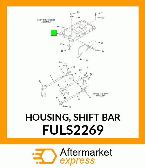 HOUSING, SHIFT BAR FULS2269