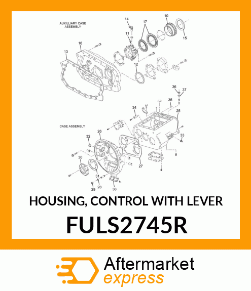 HOUSING, CONTROL WITH LEVER FULS2745R