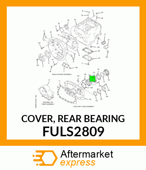 COVER, REAR BEARING FULS2809