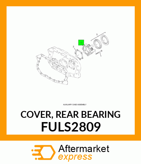 COVER, REAR BEARING FULS2809