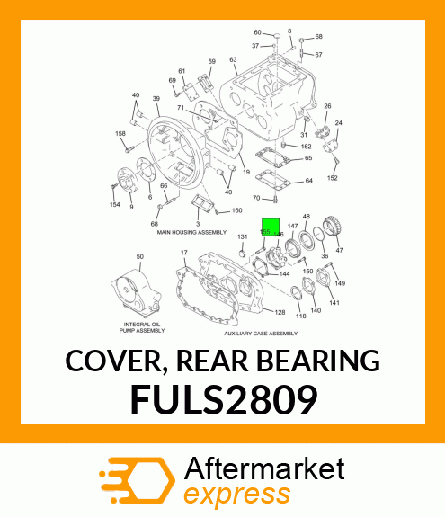 COVER, REAR BEARING FULS2809